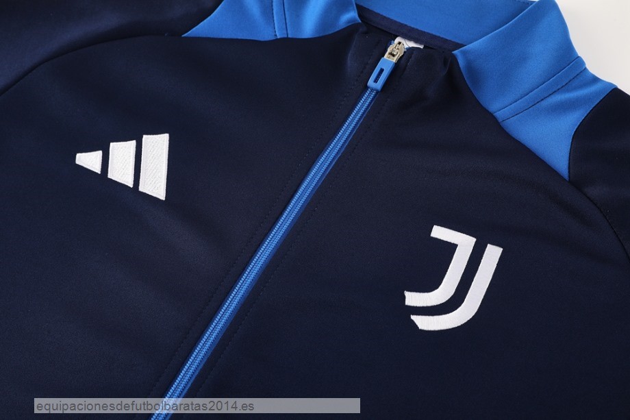 Nuevo Conjunto Completo Ropa Deportiva Con Cremallera Larga Juventus 24/25 Azul Marino Naranja Baratas